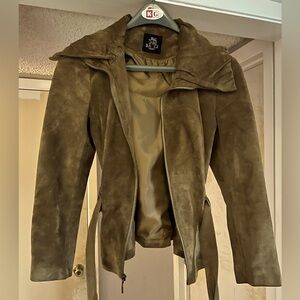 Tan Suede Ladies Coat by Baggi Firenze
